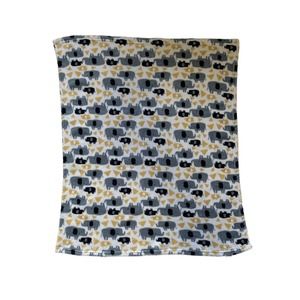 Baby Gear Elephant Animal Green Blue Yellow Fleece Baby Security Lovey Blanket